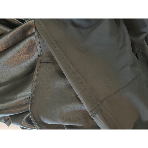 Birdy Grey Womens LISA Black Satin MIDI Spaghetti Slip Dress Small 100% Polyeste - Picture 6 of 11